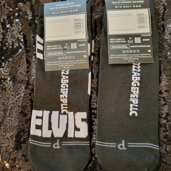 New Elvis Men's 2 pairs low cut socks US 7-12 - Picture 11 of 12